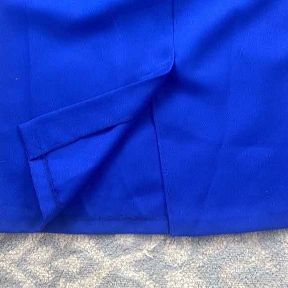 Gregory Designs Vintage Two Piece Skirt Suit Set Blue & Black 16 - Picture 8 of 10